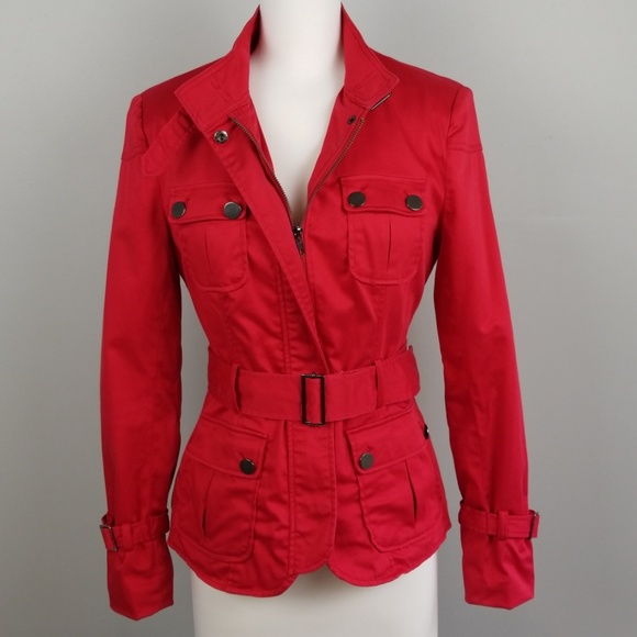 Zara Jackets & Blazers - Zara Basic | Red Peacoat Jacket | Sz S